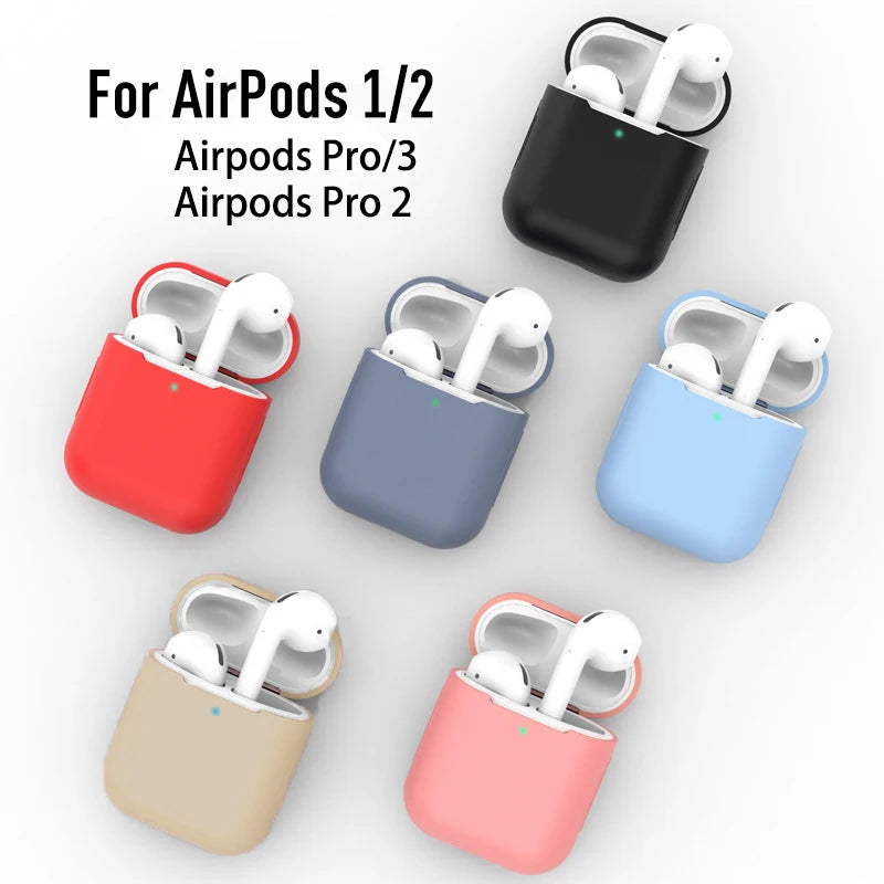 Silicone Earphone Cases for Airpods 4 1/2, Airpods 3 Case Headphones 